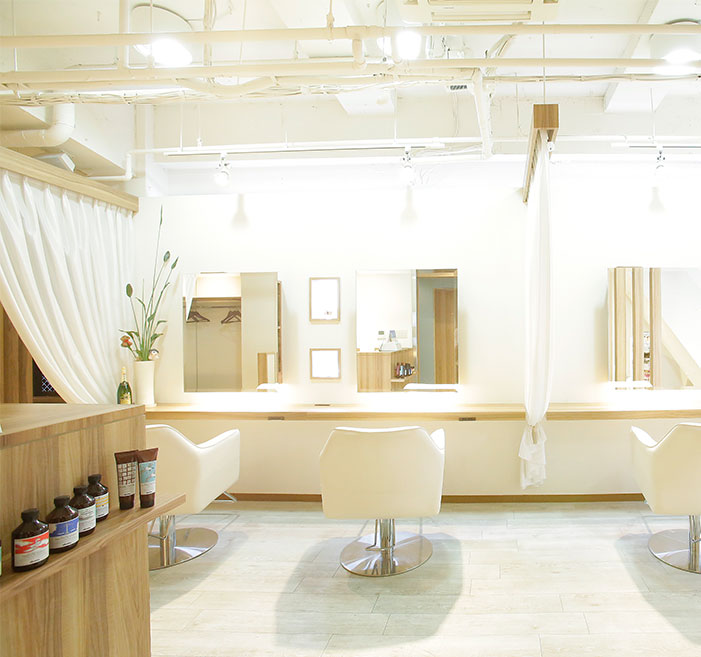 新宿の美容院 LaLarOomo（ララルーモ）コンセプト内観写真